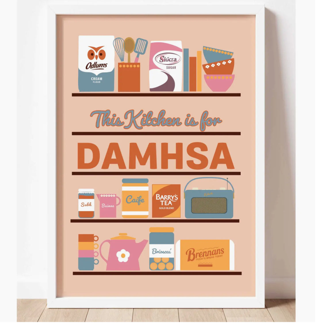 THIS KITCHEN IS FOR DAMHSA - A4 WHITE FRAME