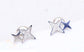 STAR CRYSTAL STUDS - SILVER