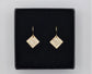 AURALINA BRASS SQUARE EARRINGS