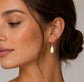 AURALINA BRASS TEARDROP EARRINGS