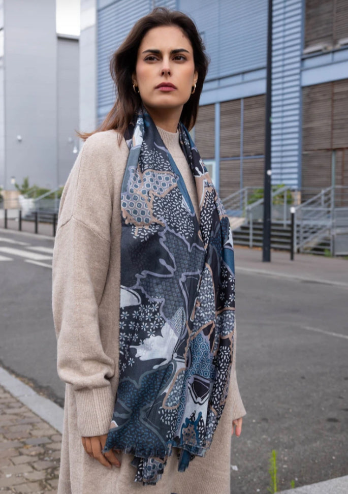 BUTTERFLY PRINT SCARF