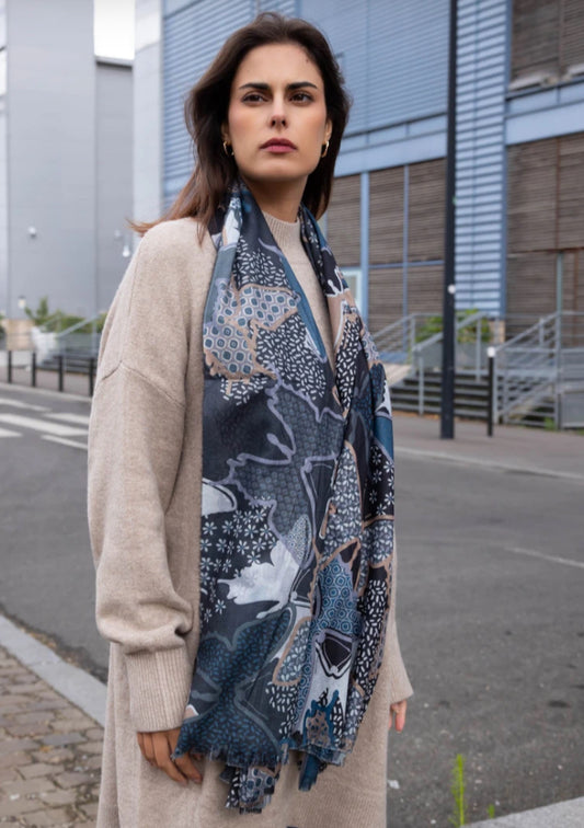 BUTTERFLY PRINT SCARF