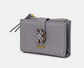 FLOWER WALLET - GREY