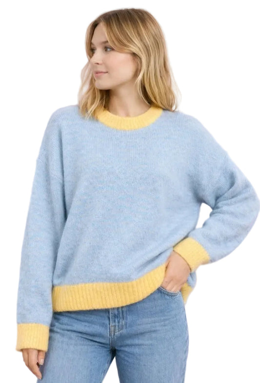 ALPACA BLEND STRIPE KNIT - 10-16