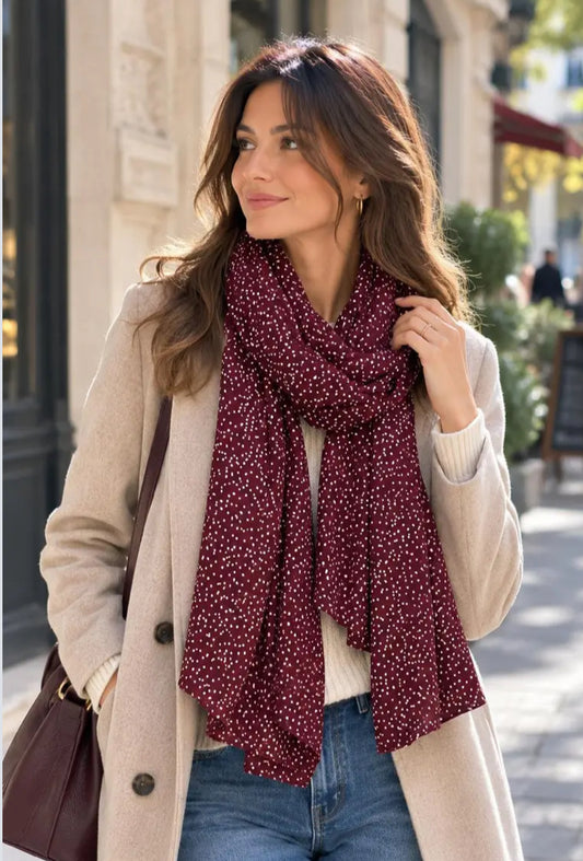 POLKA FOIL SCARF