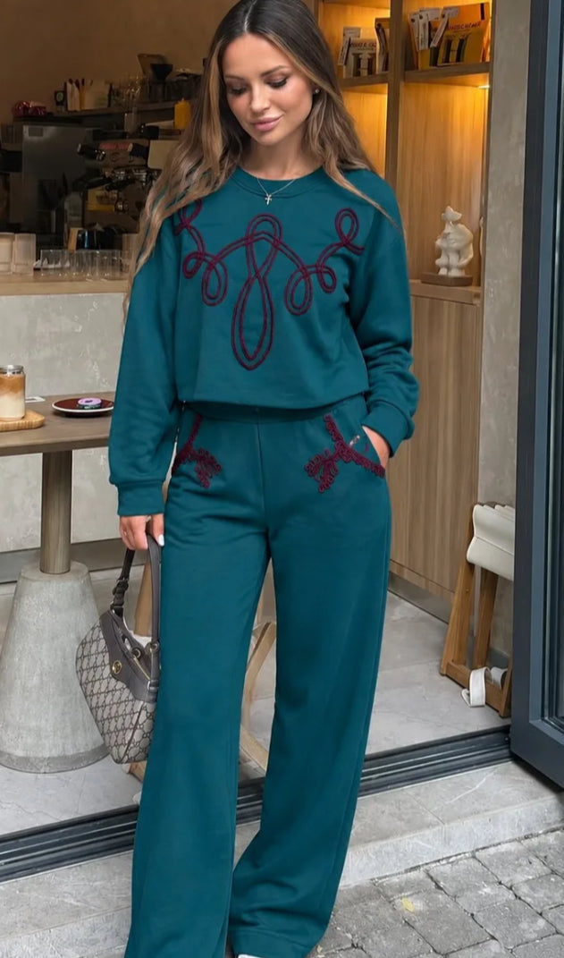 TAPEWORK SWEATSHIRT - 10-16 - JADE