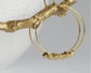 KAIKO - BRASS BEAD HOOP EARRINGS