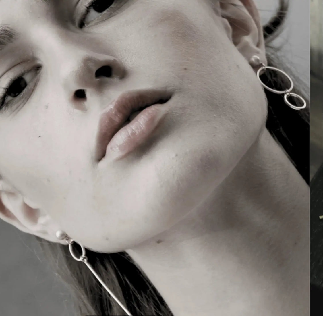 DNSK ASYMMETRIC EARRINGS