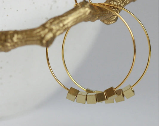 KAIKO - BRASS HOOPS