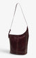 STUD SHOULDER BAG - BURGUNDY