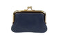 LEATHER GRANNY PURSE - NAVY