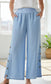 LINEN BUTTON PALAZZO - 10-16 - BLUE