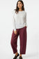 BARREL CUT PANTS - 10-16 - BURGUNDY