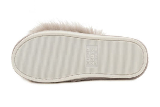 FAUX FUR SLIPPER - BEIGE