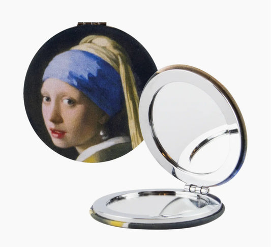 GIRL WITH THE PEARL EARRING FABRIC POCKET MIRROR