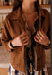 SUEDETTE JACKET - 8-12 - CAMEL
