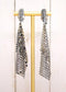 SILVER CHAINMAIL STATEMENT EARRINGS