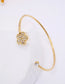 CRYSTAL FLOWER BANGLE