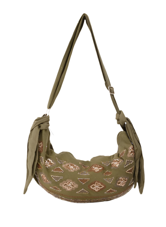 BOHO LINEN SHOULDER BAG