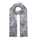 LEOPARD PRINT SCARF - GREY