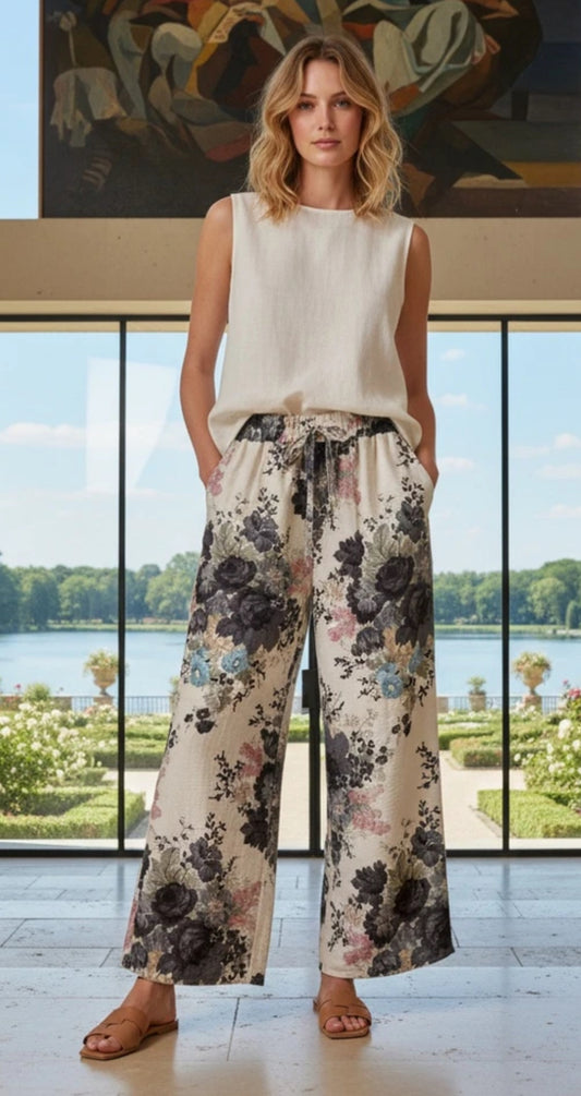FLORAL PRINT PALAZZO - 10-16
