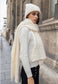 CHUNKY SOFT SCARF - CREAM