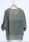 LINEN MESH DETAIL JACKET - 10-16 - KHAKI