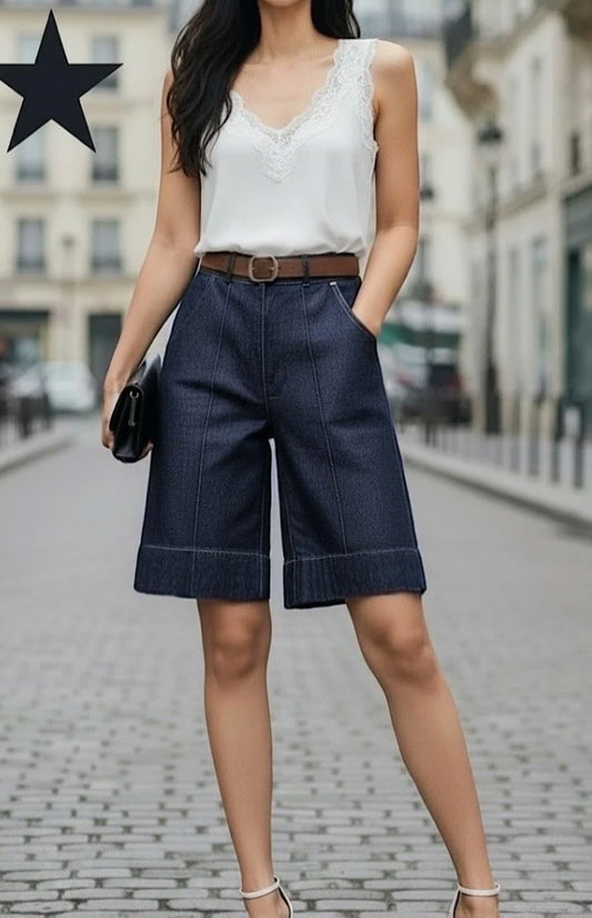 DENIM BERMUDA SHORTS - SIZES 8,10,12,14 & 16