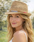 STRAW TRILBY HAT - TAUPE