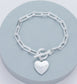 T-BAR HEART BRACELET
