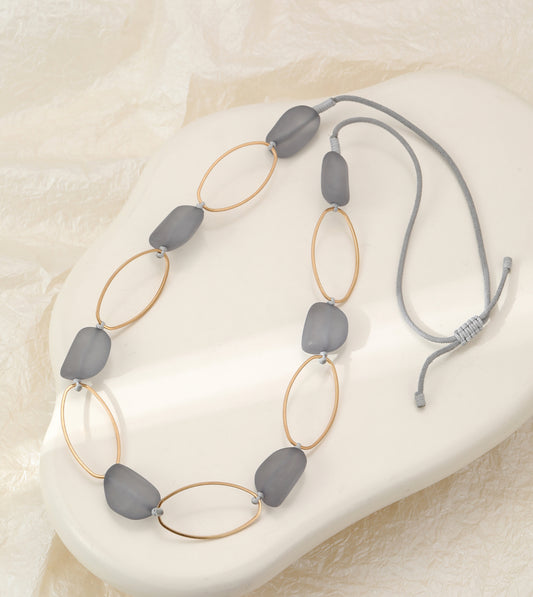 LONG OVAL LINK NECKLACE