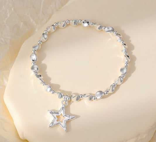 STAR CHARM BRACELET - SILVER