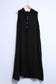 LINEN SLEEVELESS HOODED DRESS - 10-14- BLACK