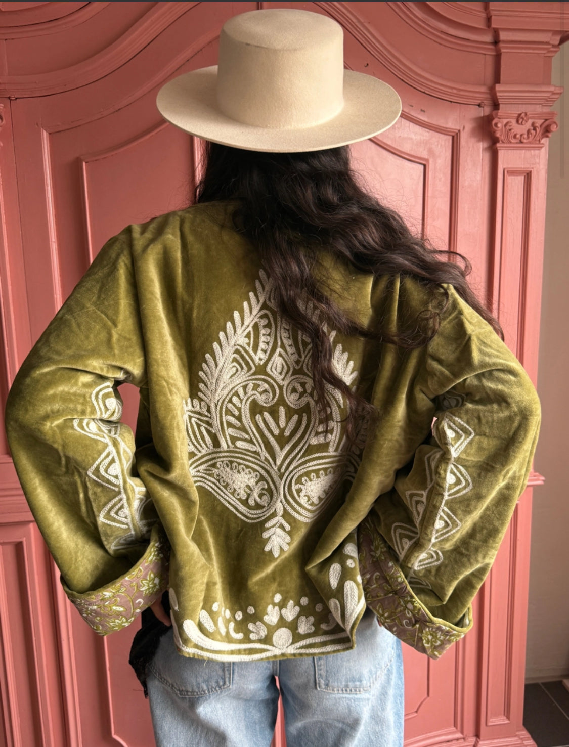 HANDMADE VELVET JACKET - 10-16