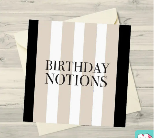 BIRTHDAY NOTIONS