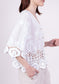 COTTON LACE DETAIL TOP - 8-14 - WHITE