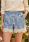 COTTON BLEND SHORTS - 8-12
