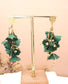 STATEMENT FLOWER EARRINGS - JADE