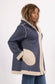 SHERPA LINED HOOD ZIP COAT - 10-16 - NAVY