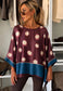 OVERSIZED SATIN TOP - 14-18 - BURGUNDY