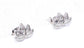 LOTUS FLOWER CRYSTAL STUDS - SILVER